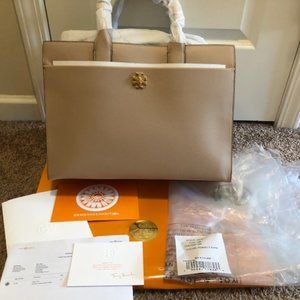 NWT Tory Burch Beige Kira Tote